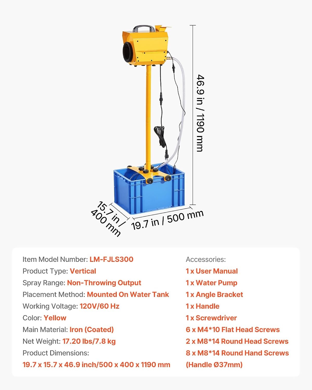 image:imageVEVOR Foam Machine Auto Oscillation Foam Cannon Party Machine Bubble Cannon with Fan 3Color LED Lights amp Triangular Structure Dense Foams Maker for Gatherings Backyard Celebrations amp Party197 x 158 x 469 inch