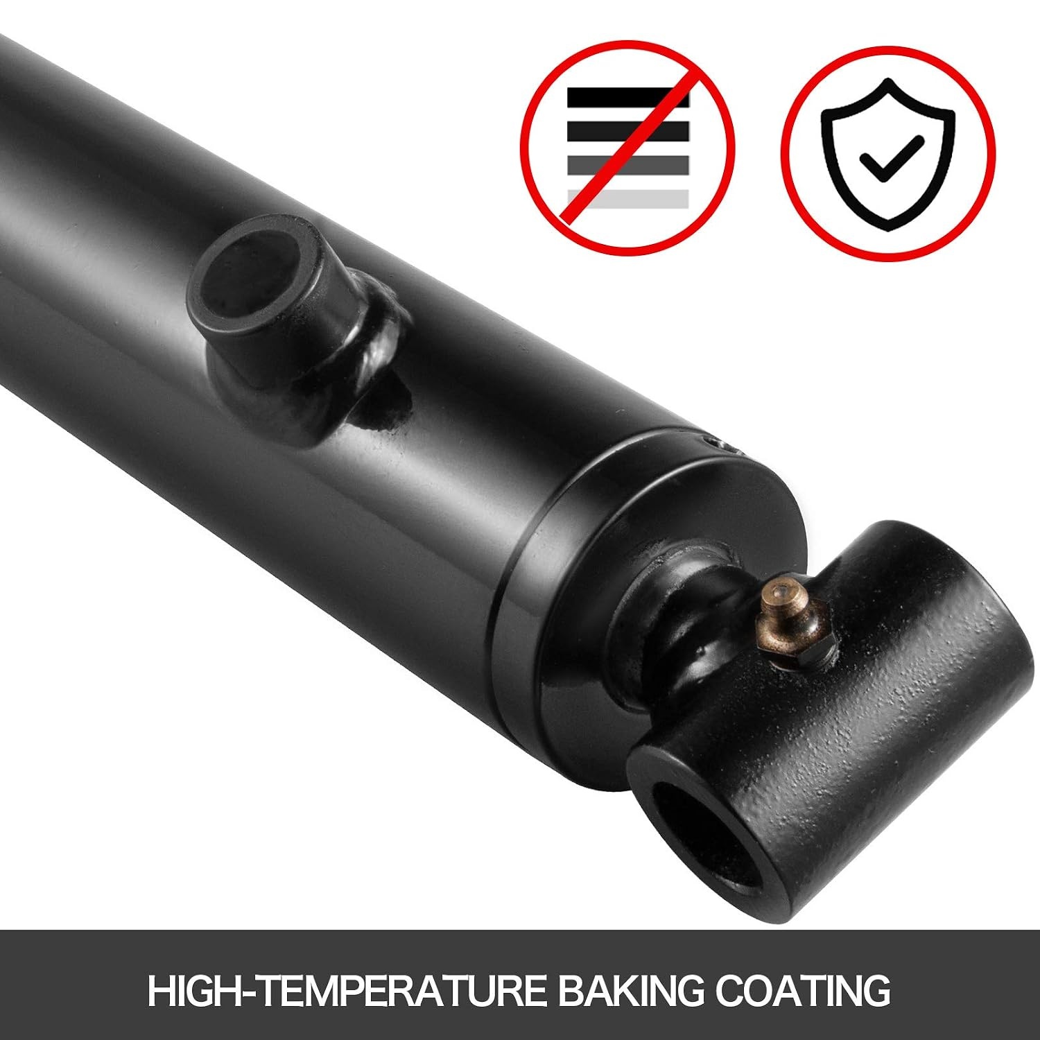 image:imageVEVOR Hydraulic Cylinder 2 Bore 36 Stroke Hydraulic Ram Cylinder Work Pressure 3000psi Welded Double Acting Cross Tube Port Size SAE6 Hydraulic Lifting Cylinder 2 x 36 inches Max Length 80 inches