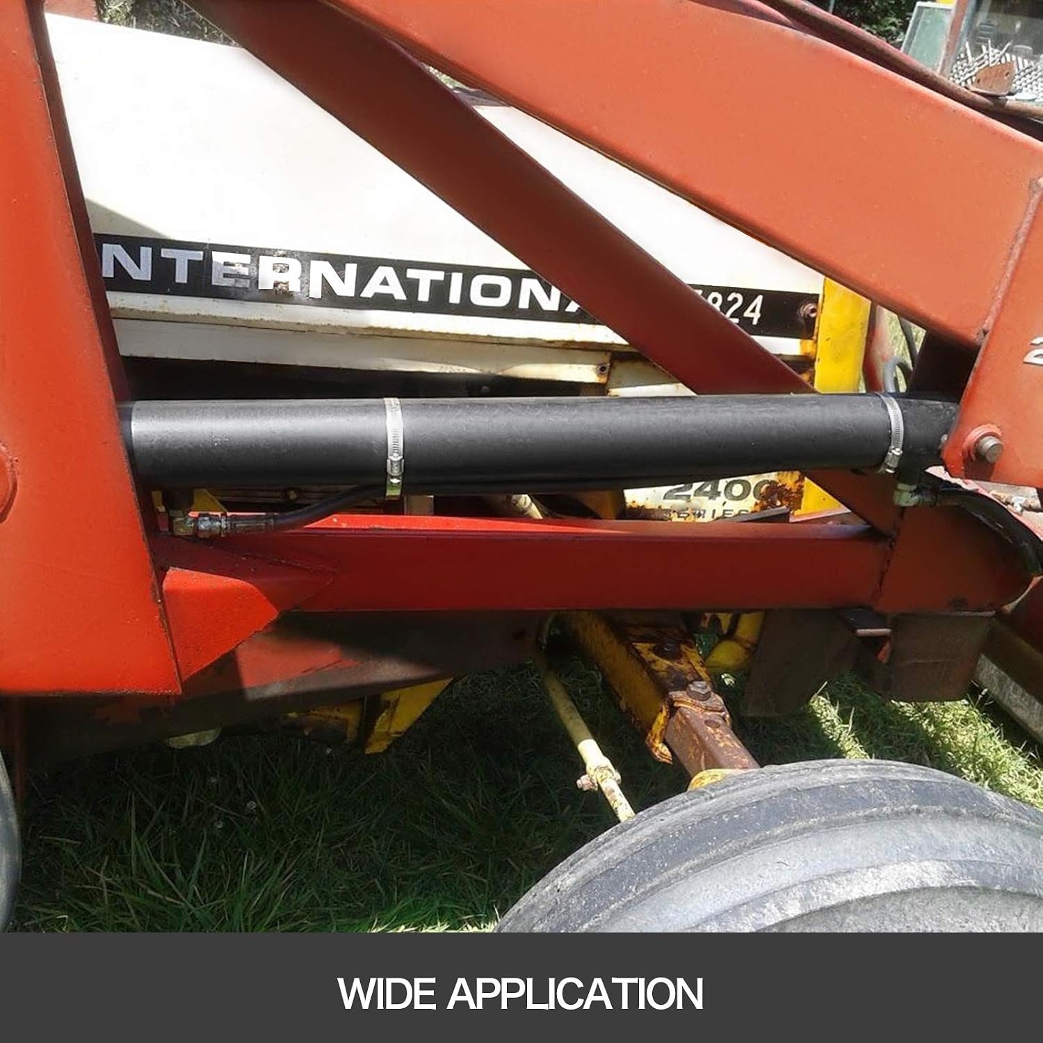 image:imageVEVOR Hydraulic Cylinder 2 Bore 36 Stroke Hydraulic Ram Cylinder Work Pressure 3000psi Welded Double Acting Cross Tube Port Size SAE6 Hydraulic Lifting Cylinder 2 x 36 inches Max Length 80 inches