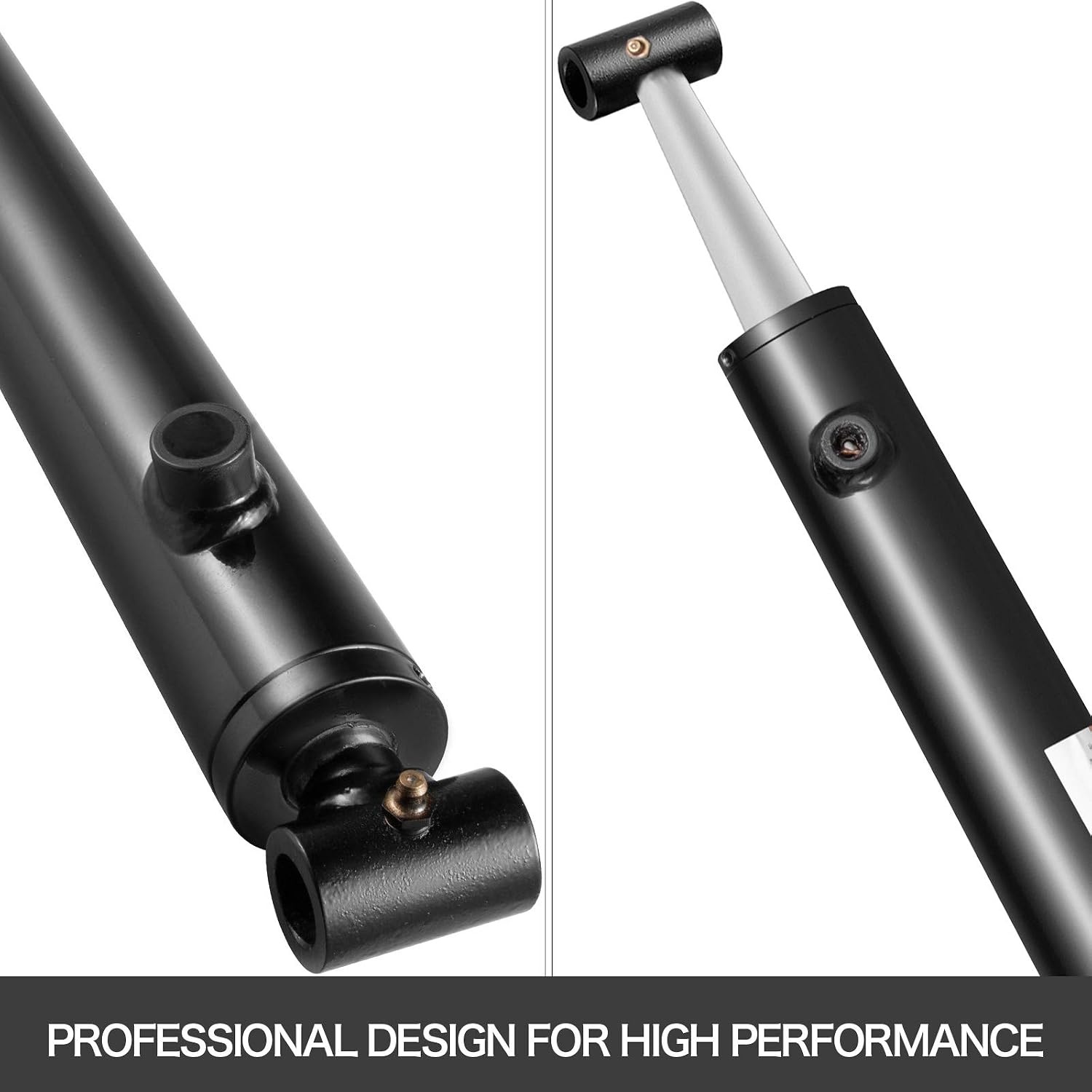 image:imageVEVOR Hydraulic Cylinder 2 Bore 36 Stroke Hydraulic Ram Cylinder Work Pressure 3000psi Welded Double Acting Cross Tube Port Size SAE6 Hydraulic Lifting Cylinder 2 x 36 inches Max Length 80 inches