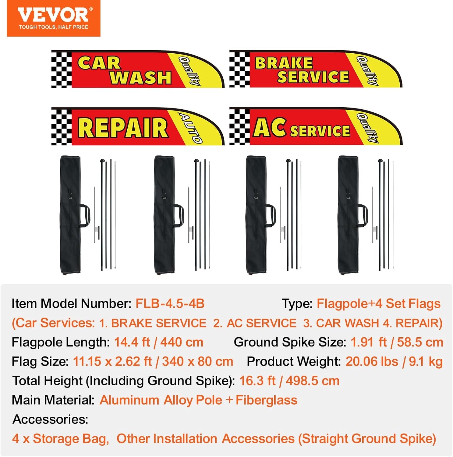 image:imageVEVOR Open Feather Flags Kit 163ft Business Banner Flags Now Open Look Welcome for Grand OpeningsAuto Repair Theme