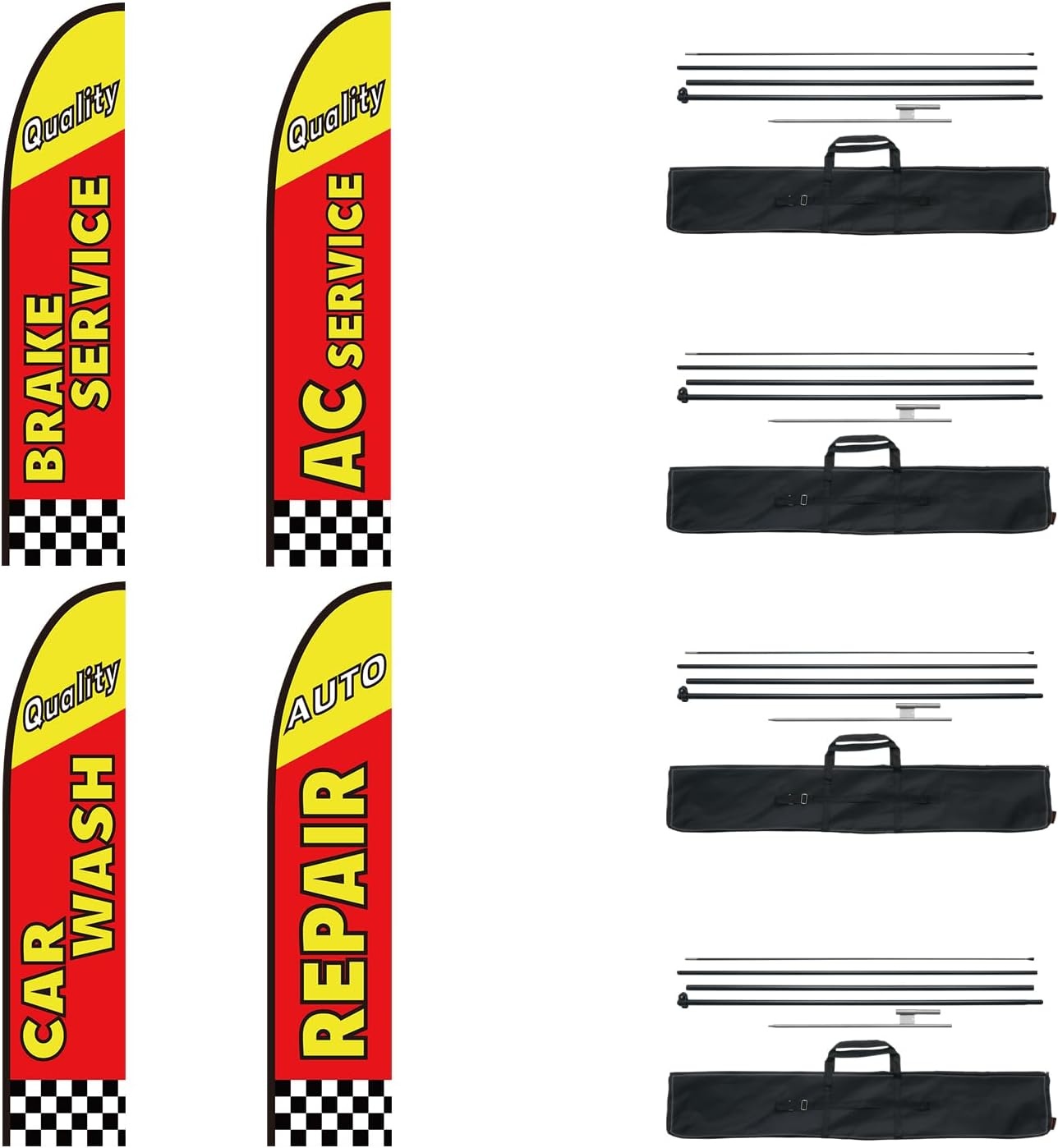 image:imageVEVOR Open Feather Flags Kit 163ft Business Banner Flags Now Open Look Welcome for Grand OpeningsAuto Repair Theme