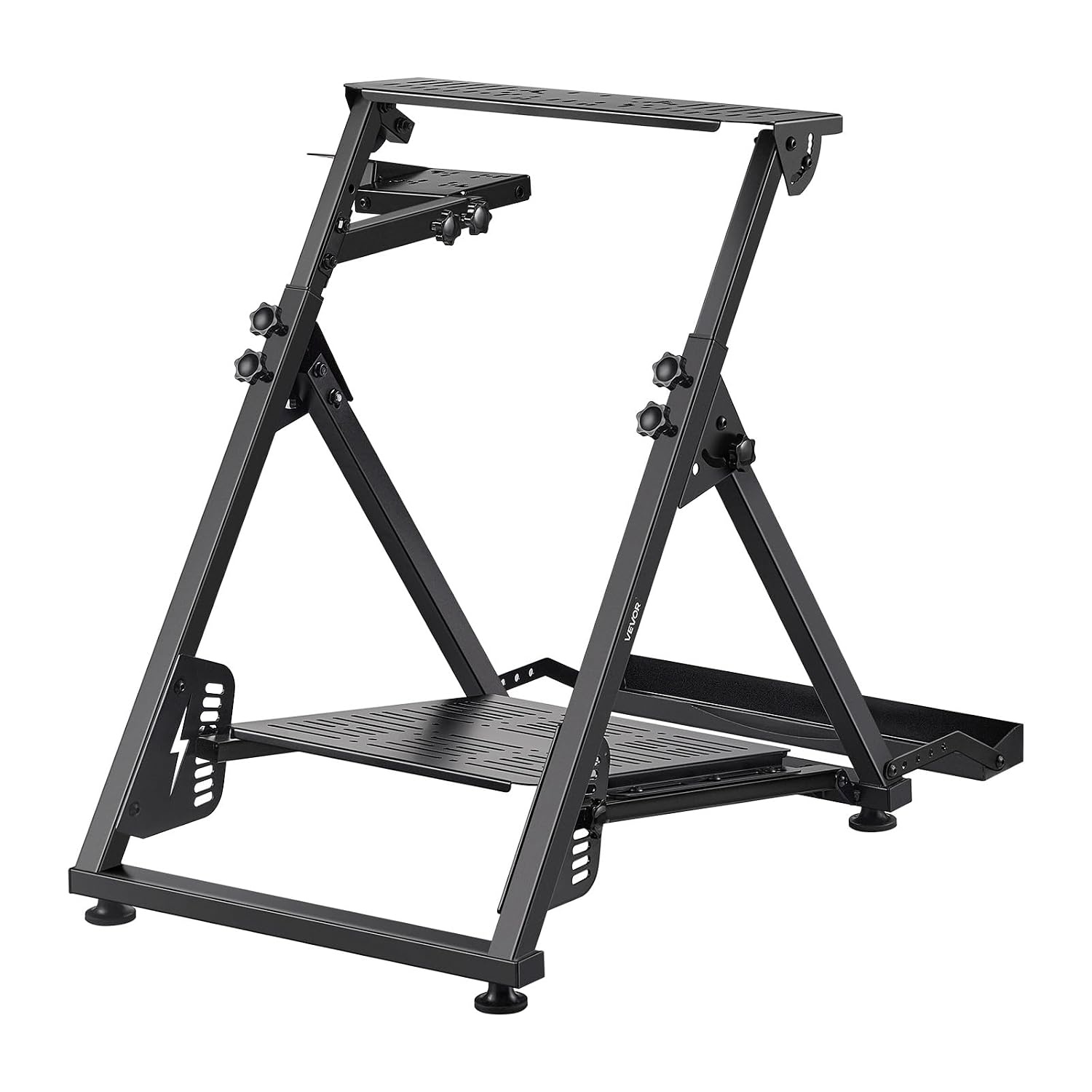 image:imageVEVOR Racing Wheel Stand Adjustable amp Foldable Simulator Stand for Logitech G29 G27 G920 G923 Thrustmaster T300RS T300GT T248 TSPC TSXW Gaming CockpitPedals Simulator NOT Included Fit for Logitech G29 G27 G920 G923 Thrustmaster T300RS T300GT T248 TSPC TSXW Gaming Cockpit Pedals Simulator NOT IncludedXshaped Pro