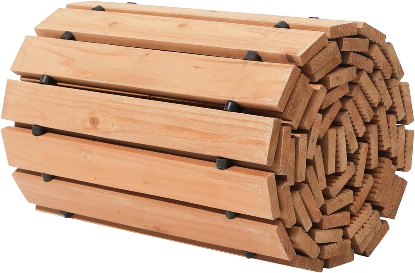 image:imageVEVOR Wooden Garden Pathway 8 ft L x 17 in W NonSlip Straight Garden Walkway Roll Out Cedar Outdoor Walkway Path with Wire Rope Connection Decorative Garden Paver for Backyard Wedding Party12ft17in
