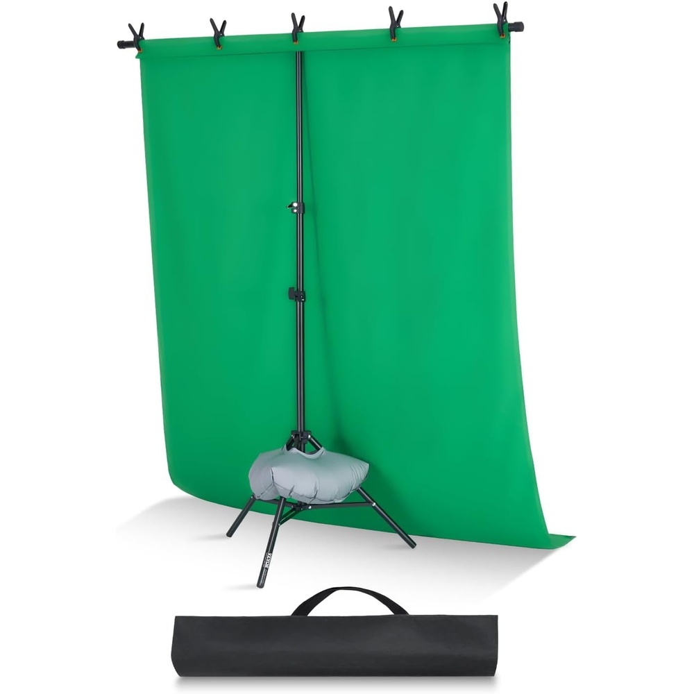 image:imageVEVOR Backdrop Stand 5 x 65 ft Adjustable Photo Backdrop Stand Kit Portable Background Backdrop Stand with 3 Crossbars Heavy Duty Projector Screen Stand for Wedding Photo Video Studio amp Party5 x 65 Ft