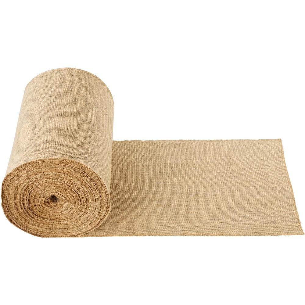 image:imageVEVOR Burlap Fabric Roll 40 x 75 ft High Density Wide Natural Burlap Fabric Rolls Jute Fabric Burlap Tree Wrap Roll for Gardening Home Decor Crafts Plant amp Tree Winter Covering14 inch x 150 ft