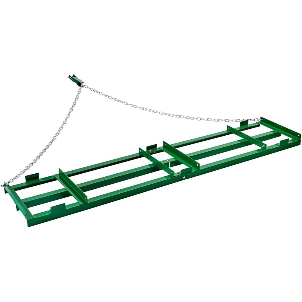 image:imageVEVOR Drag Harrow 8 ft Heavy Duty Tow Behind Drag Harrow with Adjustable Bars amp 72 in Chain Driveway Grader Landscape Rake for ATV UTV Tractor Mower Tow Behind Yard Lawn Leveling Tool8 FT Green