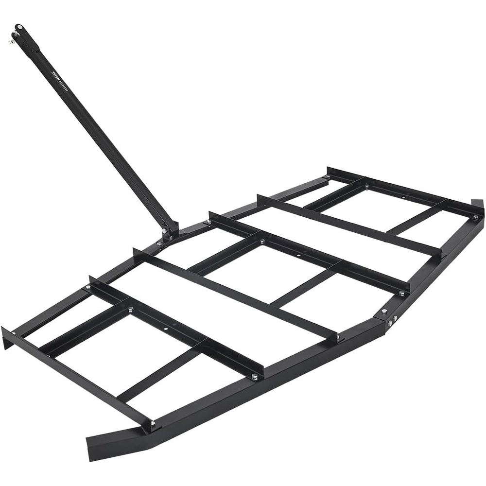 image:imageVEVOR Drag Harrow 84 Width Tow Behind Drag Harrow Q235 Steel Driveway Grader with Adjustable Bars amp Pin Hitch Support up to 50 lbs Tractor Driveway Harrow for ATVs UTVs Garden Lawn Tractors84 in