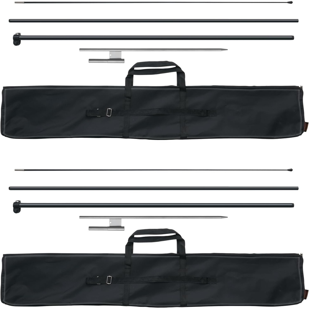 image:imageVEVOR Feather Flag Pole Kit Swooper Flag Pole 163 ft Sign Flag Poles for Business Advertising Feather Flags Banner Outdoor with Ground Stakes and A Carrying Bag Flag Not Included127 ft