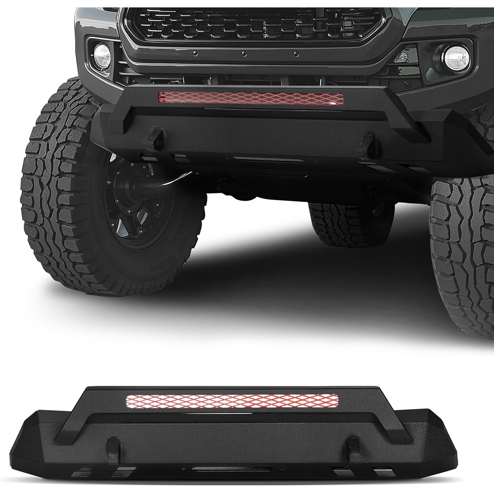image:imageVEVOR Front Bumper Compatible with 20162023 Toyota Tacoma Excluding Tacoma TRDTacoma TRD Sport Pickup Truck Bumper with Winch Plate amp DRing Mounts Steel Front Bumpers with ECoating amp Bull Bar