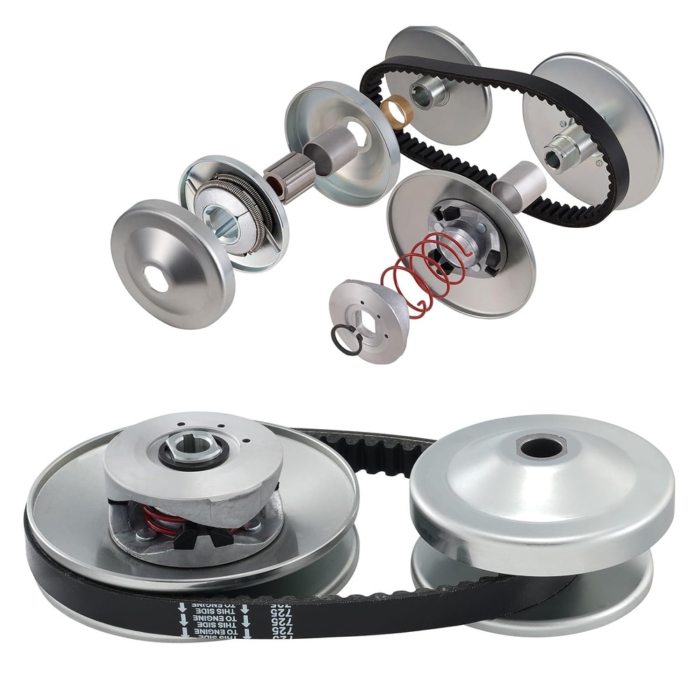 image:imageVEVOR GoKart Torque Converter 34 GoKart Clutch Kit 30 Series Asymmetrical Driver Pulley Replacement with Drive Belt for 28 HP Small Engines Replace Comet 219552 Manco 5957 Yerf Dog Q43201W