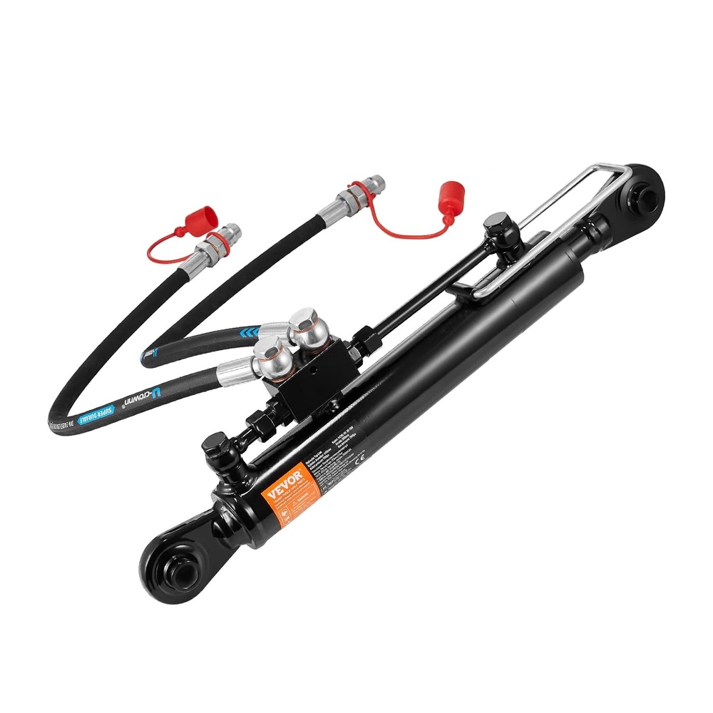image:imageVEVOR Hydraulic Top Link Cat11 814 in 18182638 in Hydraulic Cylinder with 2 Hoses amp G38 Check ValveCat1111 in  20783178 in
