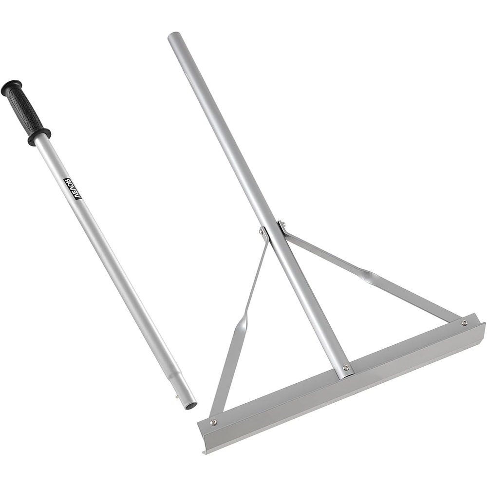 image:imageVEVOR Landscape Rake 60 inch Handle 20 inch Wide Head Large Heavy Duty Aluminum Landscaping Level Asphalt Rake Tool for Asphalt amp Land Leveling Concrete Paving Sand Flattening No Teeth60 inch