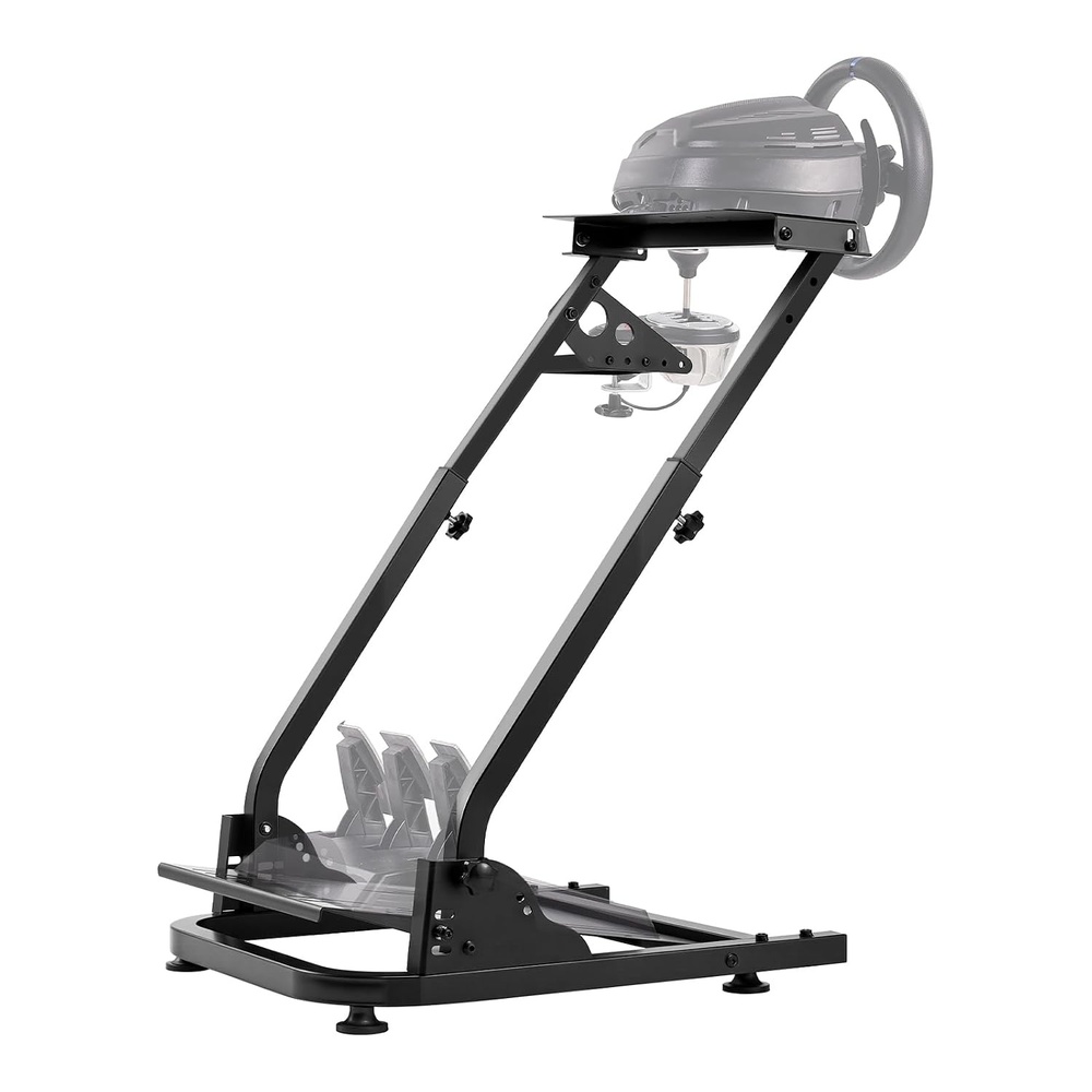 image:imageVEVOR Racing Wheel Stand Adjustable amp Foldable Simulator Stand for Logitech G29 G27 G920 G923 Thrustmaster T300RS T300GT T248 TSPC TSXW Gaming CockpitPedals Simulator NOT Included  Fit for Logitech G29 G27 G920 G923 Thrustmaster T300RS T300GT T248 TSPC TSXW Gaming Cockpit Pedals Simulator NOT IncludedLshaped lite