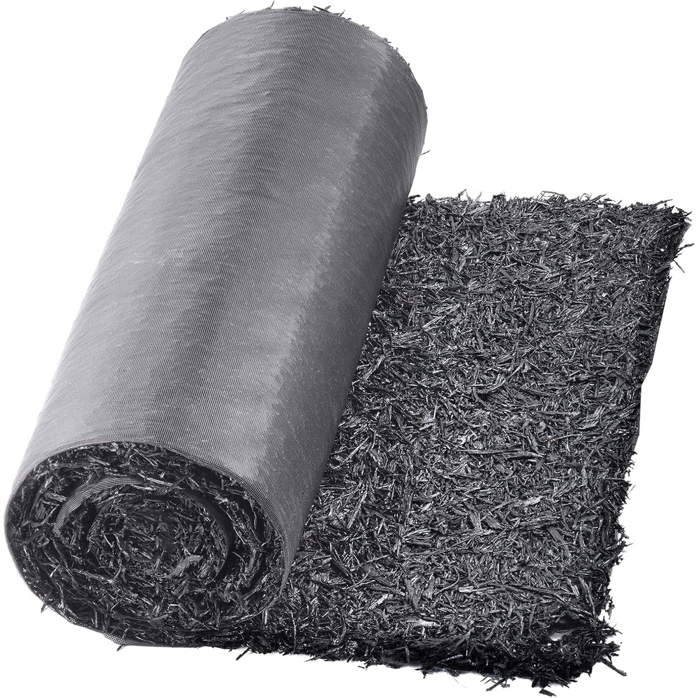 image:imageVEVOR Rubber Mulch Mat Roll 96 x 22 in Recycled Rubber Mulch Mat 05 Thick Cuttable Reduced Weed Growth NaturalLooking Weed Barrier Mat Permanent Walkway Pathway for Landscaping8 x 2