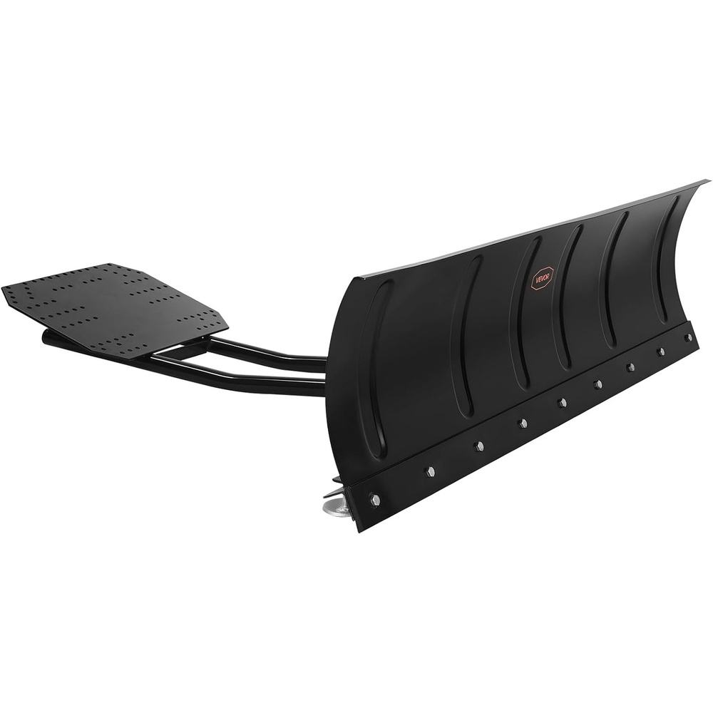 image:imageVEVOR Snow Plow Blade 43 in72 in Width Adjustable Snow Plow Kit Easy to Detach Universal Mount Plowing Attachment with Rubber Flaps Heavy Duty Steel Blade Compatible with Most UTV amp ATV60inch