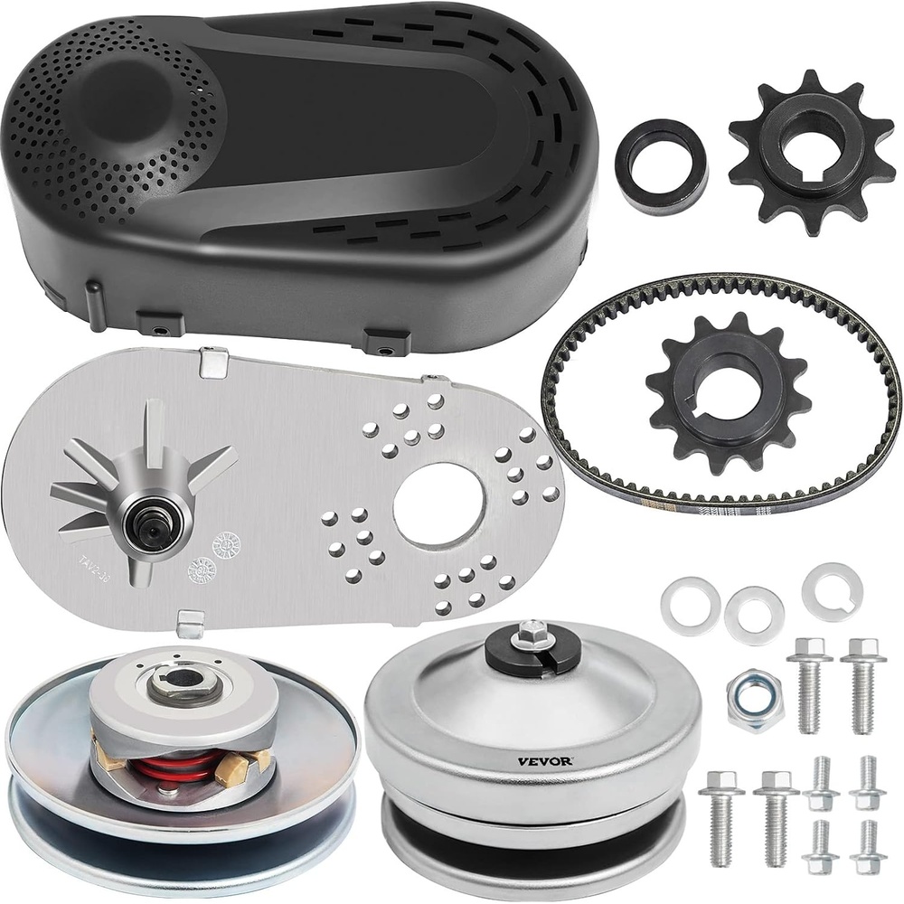 image:imageVEVOR Torque Converter 47HP Go Kart Clutch 1Inch Replaces Comet TAV2 Manco 10T 40 or 41 and 12T 35 Chain Drive Belt 1 10T 4041and 12T 35 Chain1 10T 4041 and 12T 35 Chain
