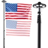 Black-25ft Solar Light(Telescopic)