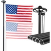 Black-25ft Solar Light(Sectional)