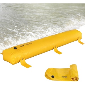 Flood Barriers, Sandbag Alternative Flood Bags 4 Pack, Flood Barrier for Home, Water Barriers for Flooding, Doorway, Driveway(4FTx6in)(12ft (L) *12(h))