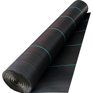 Happybuy Weed Barrier Landscape Fabric Heavy Duty, 4FTx250FT Geotextile Fabric, 5Oz Woven Weed Block Gardening Mat, Garden Weed Fabric, Good Permeability for Flower Bed, Driveway Fabric, Ground Cover(13FTx60FT-5OZ)