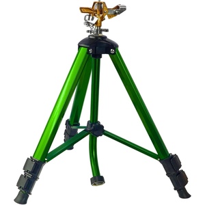 LIULO TOOL Impact Sprinkler on Tripod Base, Tripod Sprinklers with Head, 360 Degree Large Area Irrigation with Extension Legs Flip Locks, Heavy Duty 3/4″ Connector for Lawn Yard Garden(1 Pack)