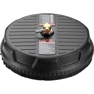 VEVOR 15 Inch Pressure Washer Surface Cleaner, 4000 PSI Universal Power Washer Accessory with 1/4 Inch Quick Connect, Heavy Duty Concrete Cleaner for Driveway, Patio, Floor and Sidewalk(PP Plastic)