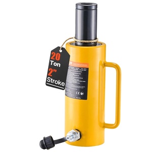 VEVOR 20T 4Inch Hydraulic Cylinder Jack Hollow Single Acting Hydraulic Ram Cylinder 100mm Hydraulic Lifting Cylinders (20T 4Inch Hollow)(20T 4Inch)
