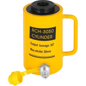 VEVOR 20T 4Inch Hydraulic Cylinder Jack Hollow Single Acting Hydraulic Ram Cylinder 100mm Hydraulic Lifting Cylinders (20T 4Inch Hollow)(30T 2Inch)