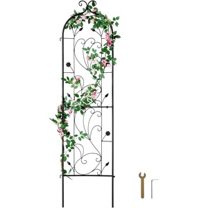 VEVOR 71 x 20 in, 4 Packs Rustproof Metal Garden Flower Trellis, Outdoor Climbing Rose & Cucumber Support, Decorative Clematis Trellis for Courtyards & Lawns(60”H x 15”W)