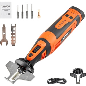 VEVOR Cordless Chainsaw Sharpener, 5-Speed Adjustable Electric Saw Chain Sharpener 5000-30000 RPM, Rechargeable Handheld Chainsaw Sharpening Tool with 4 Sharpening Heads & Angle Guide Attachment(Cordless)