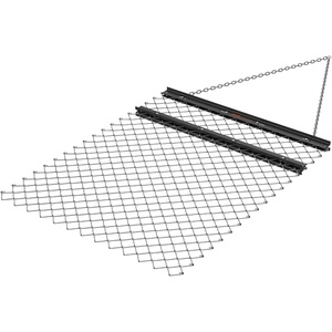 VEVOR Drag Harrow, 4 ft x 5.6 ft Durable Chain Harrow with 80 Sharp Teeth, Suitable for ATV UTV Tractor, Ideal for Soil Preparation, Seeding, Smoothing Landscapes, and Yard Gravel Driveway Maintenance(4′ x 5′)