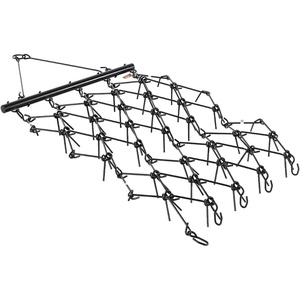 VEVOR Drag Harrow, 4 ft x 5.6 ft Durable Chain Harrow with 80 Sharp Teeth, Suitable for ATV UTV Tractor, Ideal for Soil Preparation, Seeding, Smoothing Landscapes, and Yard Gravel Driveway Maintenance(4 x 5.6 ft)