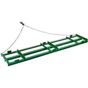 VEVOR Drag Harrow, 8 ft Heavy Duty Tow Behind Drag Harrow with Adjustable Bars & 72 in Chain, Driveway Grader Landscape Rake for ATV, UTV, Tractor, Mower Tow Behind Yard Lawn Leveling Tool(8 FT- Green)
