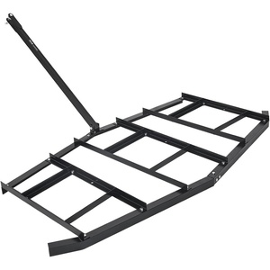 VEVOR Drag Harrow, 84″ Width Tow Behind Drag Harrow, Q235 Steel Driveway Grader with Adjustable Bars & Pin Hitch, Support up to 50 lbs, Tractor Driveway Harrow for ATVs, UTVs, Garden Lawn Tractors(84 in)