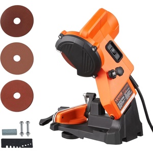 VEVOR Electric Chainsaw Sharpener, 140W Electric Saw Chain Blade Sharpener 5700RPM, Professional Bench Chain Saw Sharpening Tool with 3 Grinding Wheels Fit 0.25″ to 0.404″ Pitch Chains(140W)