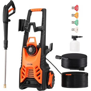 VEVOR Electric Pressure Washer, Max 4500 PSI and 3.2 GPM with Pressure Adjustment, High Power Pressure Cleaning Machine with 4 Quick Connect Nozzles, for Cars/Fences/Driveways/Patios/Home Cleaning(4500 PSI with Pressure Adjustment)