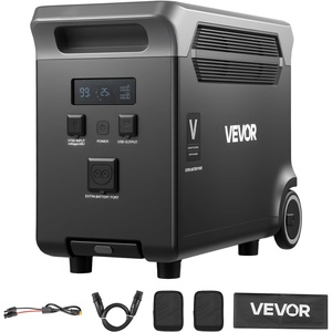 VEVOR Extra Battery for Portable Power Station, 3840Wh LiFePO4 Extra Expansion Battery with 3 Output Ports for Home Use, Outdoor Camping, Road Trips, RVs, Emergencies(P1-3840Wh Expansion Pack)