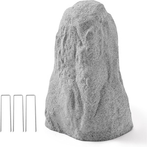 VEVOR Faux Rock Cover, Outdoor Fake Rock Well Pump Cover, Realistic Natural Texture, Lightweight & Weather-Resistant Polyresin Artificial Boulder for Landscaping Garden Yard Décor, Grey, Medium Size(Irregular cone/Medium size/light grey)