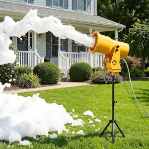 VEVOR Foam Machine, Auto Oscillation Foam Cannon Party Machine, Bubble Cannon with Fan, 3-Color LED Lights & Triangular Structure, Dense Foams Maker for Gatherings, Backyard, Celebrations & Party(26.0 x 20.9 x 74.4 inch)