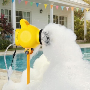 VEVOR Foam Machine, Auto Oscillation Foam Cannon Party Machine, Bubble Cannon with Fan, 3-Color LED Lights & Triangular Structure, Dense Foams Maker for Gatherings, Backyard, Celebrations & Party(19.7 x 15.8 x 52 inch)