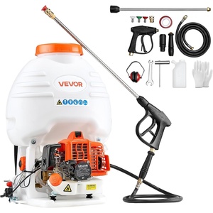 VEVOR Gas Powered Backpack Sprayer, 26.5CC 0.9HP Engine, Garden Sprayer with 5 Gallon Tank, Large Area Coverage, Lawn Spraying Machine with 24 in Wand & Nozzles for Efficient Gardening & Farming