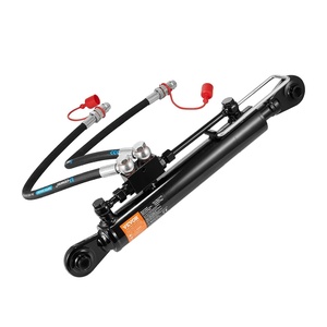 VEVOR Hydraulic Top Link Cat.1-1 (8-1/4 in, 18-1/8~26-3/8 in), Hydraulic Cylinder with 2 Hoses & G3/8″ Check Valve(Cat1-1(11 in  20-7/8~31-7/8 in))