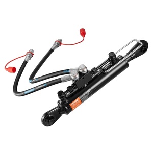 VEVOR Hydraulic Top Link Cat.1-1 (8-1/4 in, 18-1/8~26-3/8 in), Hydraulic Cylinder with 2 Hoses & G3/8″ Check Valve(Cat1-1(8-1/4 in  18-1/8~26-3/8 in))