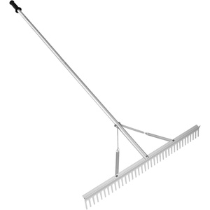 VEVOR Landscape Rake, 60 inch Handle 20 inch Wide Head, Large Heavy Duty Aluminum Landscaping Level, Asphalt Rake Tool for Asphalt & Land Leveling, Concrete Paving, Sand Flattening, No Teeth(75 inch)