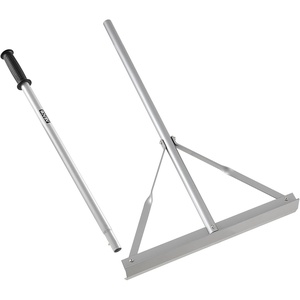 VEVOR Landscape Rake, 60 inch Handle 20 inch Wide Head, Large Heavy Duty Aluminum Landscaping Level, Asphalt Rake Tool for Asphalt & Land Leveling, Concrete Paving, Sand Flattening, No Teeth(60 inch)