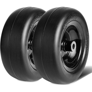 VEVOR Lawn Mower Tires with Rim, 20×8-8″ Tubeless Tractor Tires, 2-Pack Tire and Wheel Assembly, S-Turf Pneumatic Tires with 3.5″ Offset Hub and 3/4″ Bushing Size, for Riding Mowers Lawn Tractors(Flat Free with Rim)