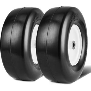 VEVOR Lawn Mower Tires with Rim, 20×8-8″ Tubeless Tractor Tires, 2-Pack Tire and Wheel Assembly, S-Turf Pneumatic Tires with 3.5″ Offset Hub and 3/4″ Bushing Size, for Riding Mowers Lawn Tractors(Tubeless with Rim)