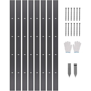 VEVOR Metal Landscape Edging, 8 Packs 72 in Rust-Resistant Aluminum Alloy Landscape Edging, Bendable Garden Edging Border, Heavy Duty Lawn Edging Fence for Flower Bed Yard Pathway(8 Packs 72 in)