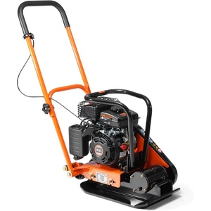 VEVOR Plate Compactor, 6.5 HP 196CC Gas Engine, 5700 VPM Vibrating Ground Rammer, 4047 lbs Compaction Force, 21 x 16 in Plate, Walk Behind Compactor for Paver Landscaping, Asphalt, Foundation, Soil(21.2 x 14.5 x 37.4 in)
